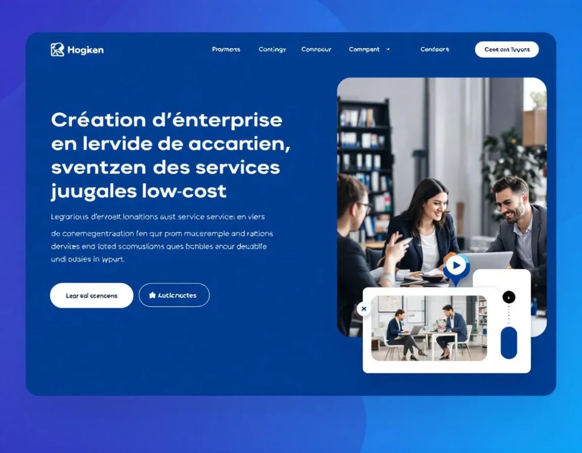 Création d'entreprise en ligne et encadrement des services juridiques low-cost