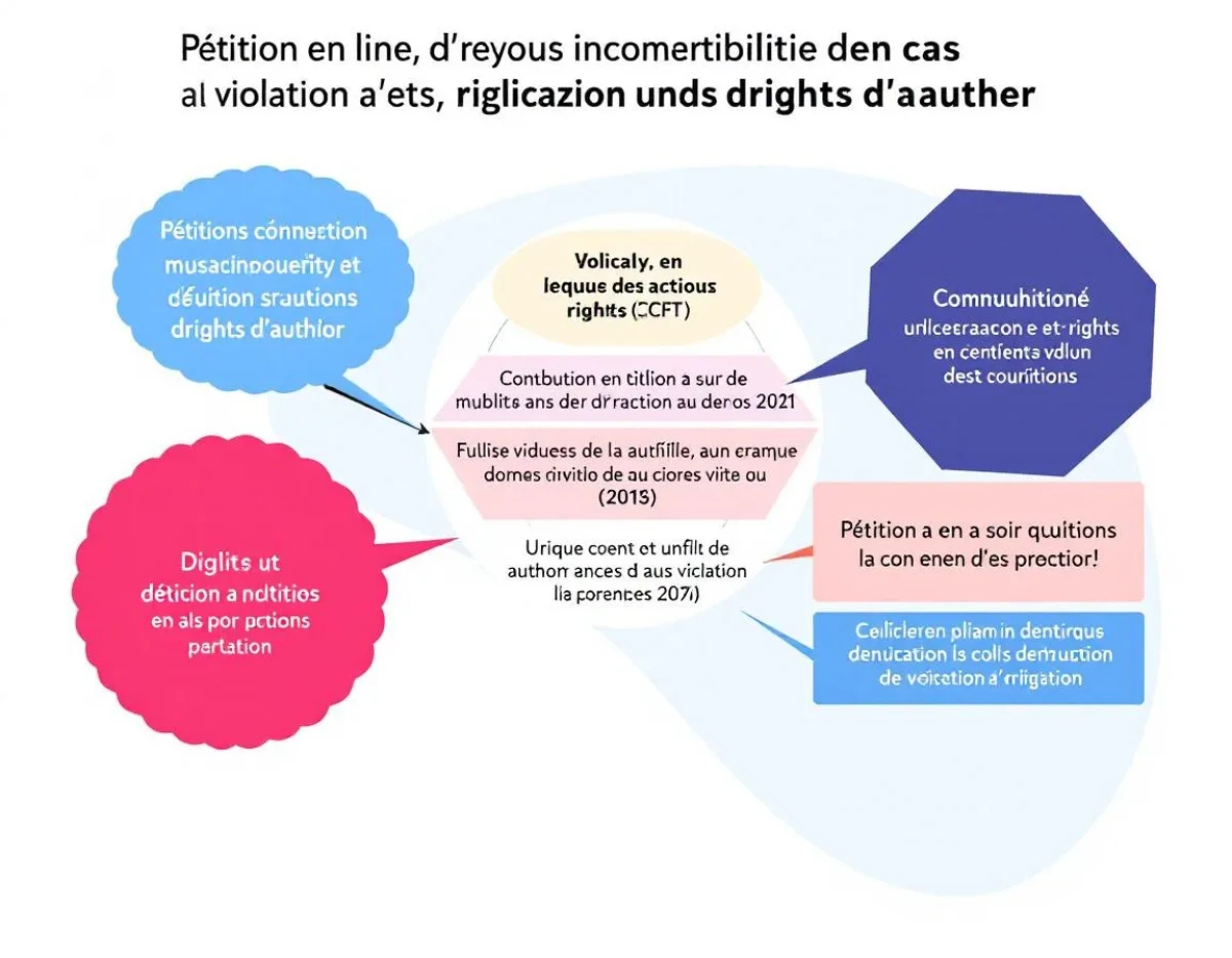 Pétition en ligne et responsabilité en cas de violation des droits d'auteur